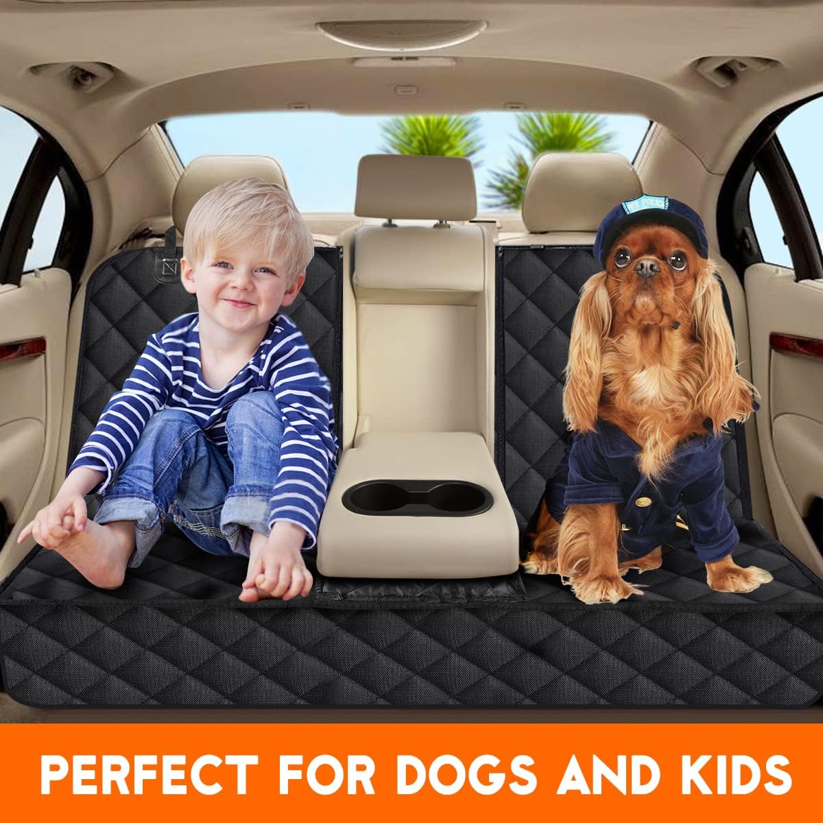 Dog Car Seat Cover – Waterproof & Non-Slip Back Seat Protector